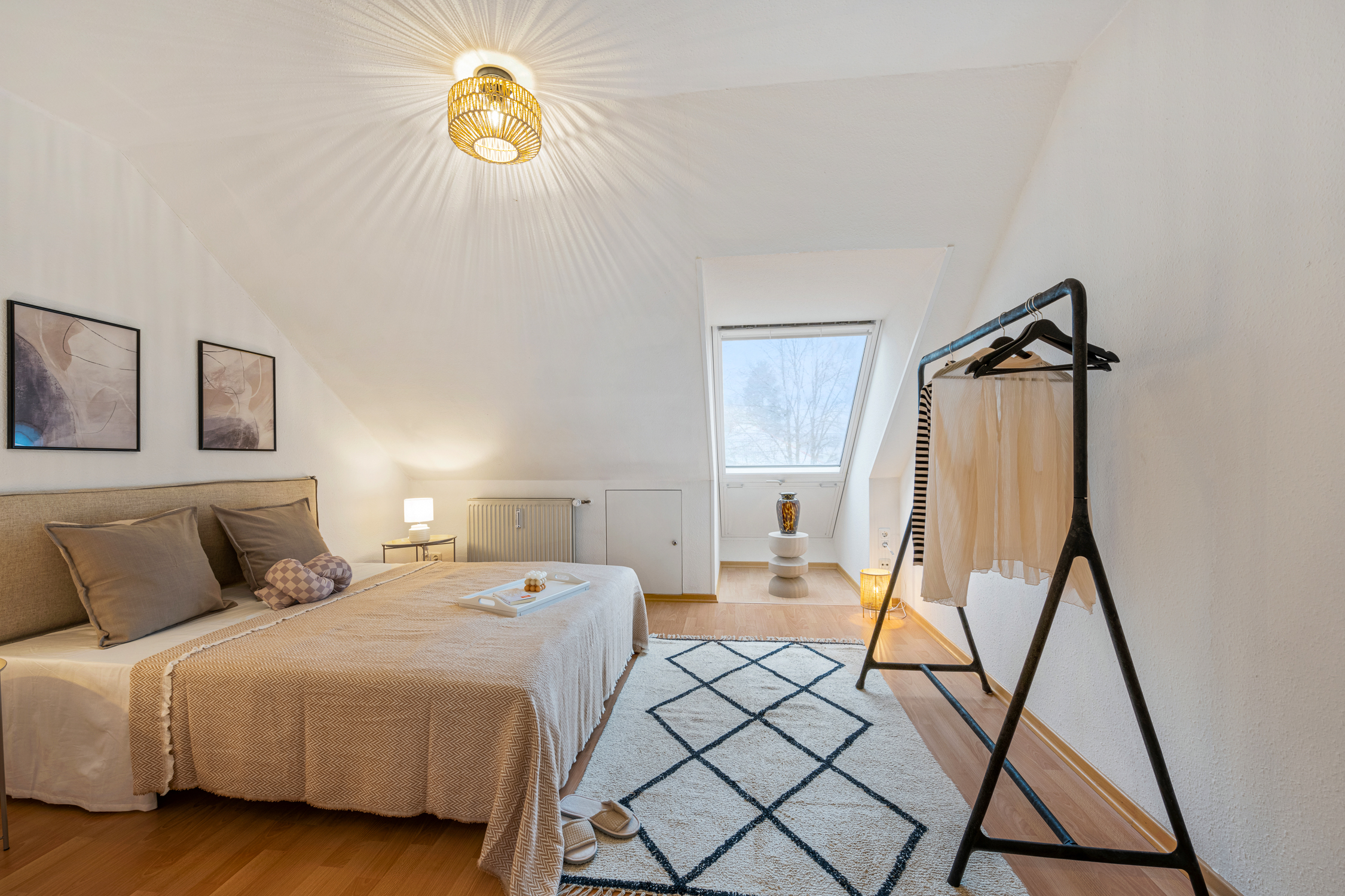 Eimsbüttel Eigentumswohnung Schlafzimmer möbliert interior